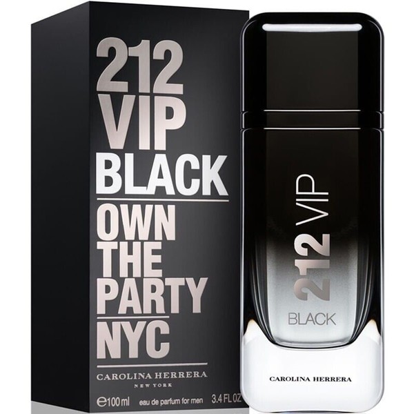 212 VIP Black by Carolina Herrera 3.4oz EDP for Men NEW SEALED Box