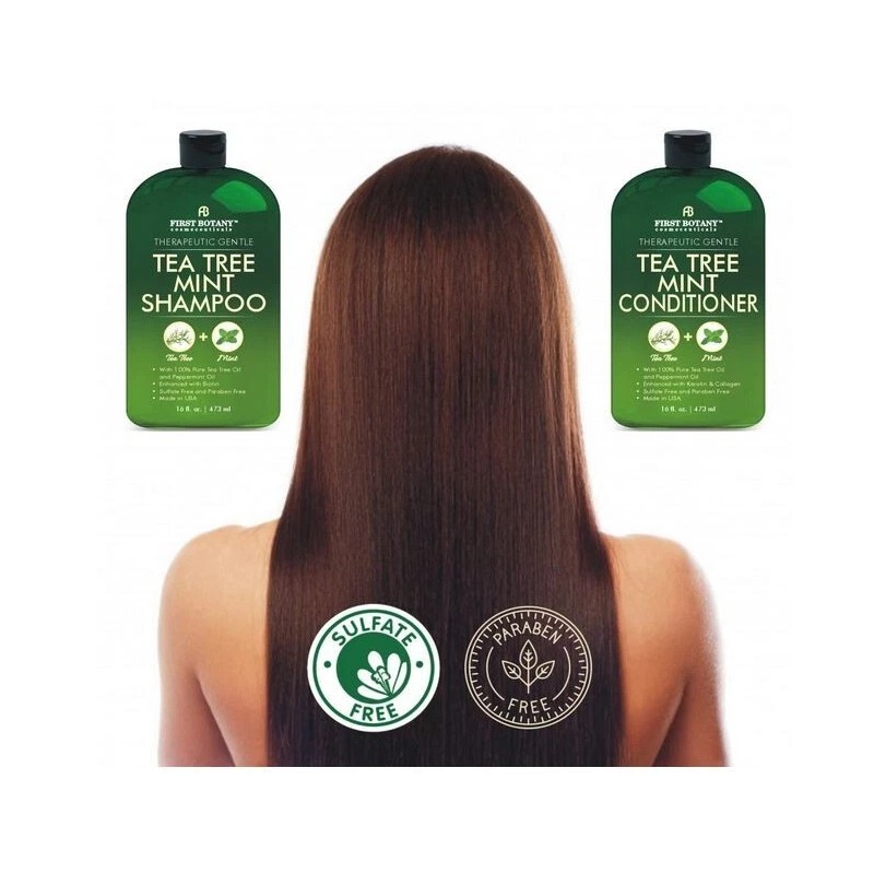 Tea Tree Mint Shampoo and Conditioner - Pure Tea Tree