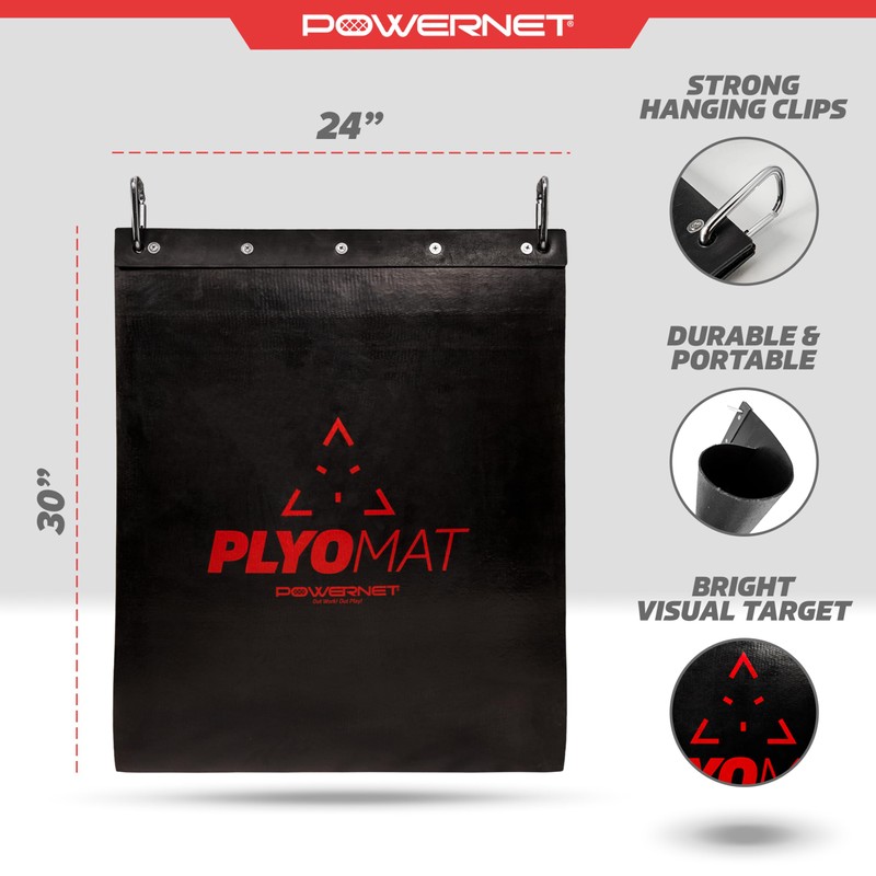 PowerNet Hanging Plyo Mat, Softball & Baseball Training Equipment, Portable