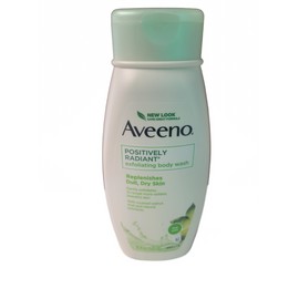 Aveeno Positively Radiant Exfoliating Body Wash, Fresh Scent, 18 Fl. Oz Dry Skin