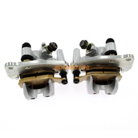 R&C SUZUKI FRONT BRAKE CALIPER SET FOR KING QUAD 700 LT-A700X WITH PADS LEFT RIGHT