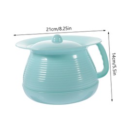 Beavorty Urinal Pot with Lid for Home Spittoon for Elderly Portable Chamber Pot for Disabled Easy to Clean Lightweight Design Smooth Edges for Home Use