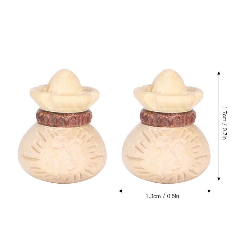10Pcs Boxwood Carving Accessories Lucky Bag Boxwood Pendant DIY HandMade