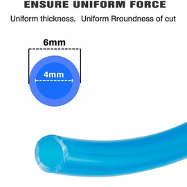 Toolly Polyurethane Air Hose Pipe Tube Kit 6mm OD 4mm ID, Pneumatic Air Tubing, Polyurethane PU Air Hose Pipe Tube Kit with Push to Connect Air Fittings 32.8ft for Air Line or Fluid Transfer