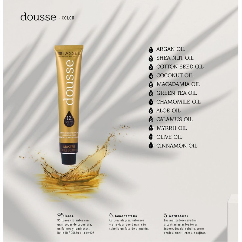 TASSEL DOUSSE Professional Hair Dye 12 Natural Oils for Women