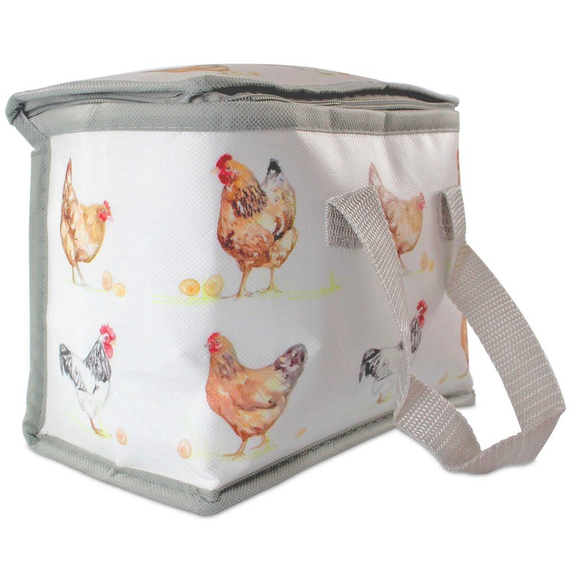 LEONARDO Lesser & Pavey Lunch Bag Chickens, Multi-Colour, 22 x