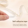 2Rolls 0.6" Wide 2 Yards Self-Adhesive Lace Tape Ribbon, Vintage