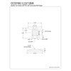 Kingston Brass CC33102XK 3/8" IPS X 3/8" OD Comp Quarter-Turn