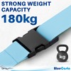 CSTOM 4 x Coloured Suitcase Straps, Luggage Straps, for Suitcase