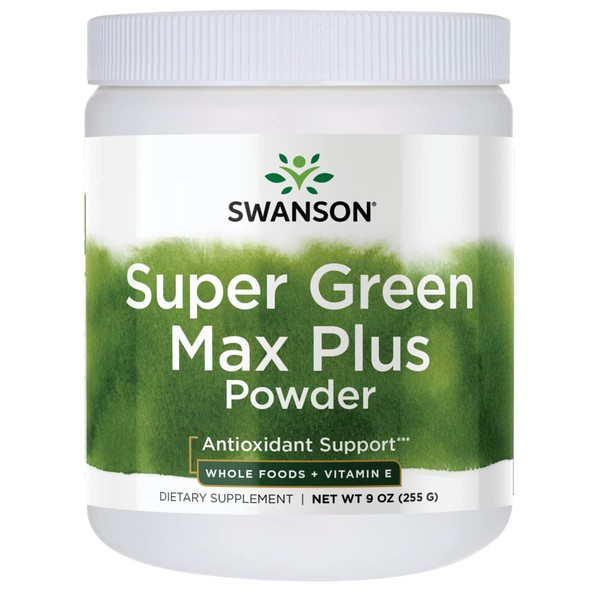 Swanson Super Green Max Plus 9 Ounce (255 g) Pwdr