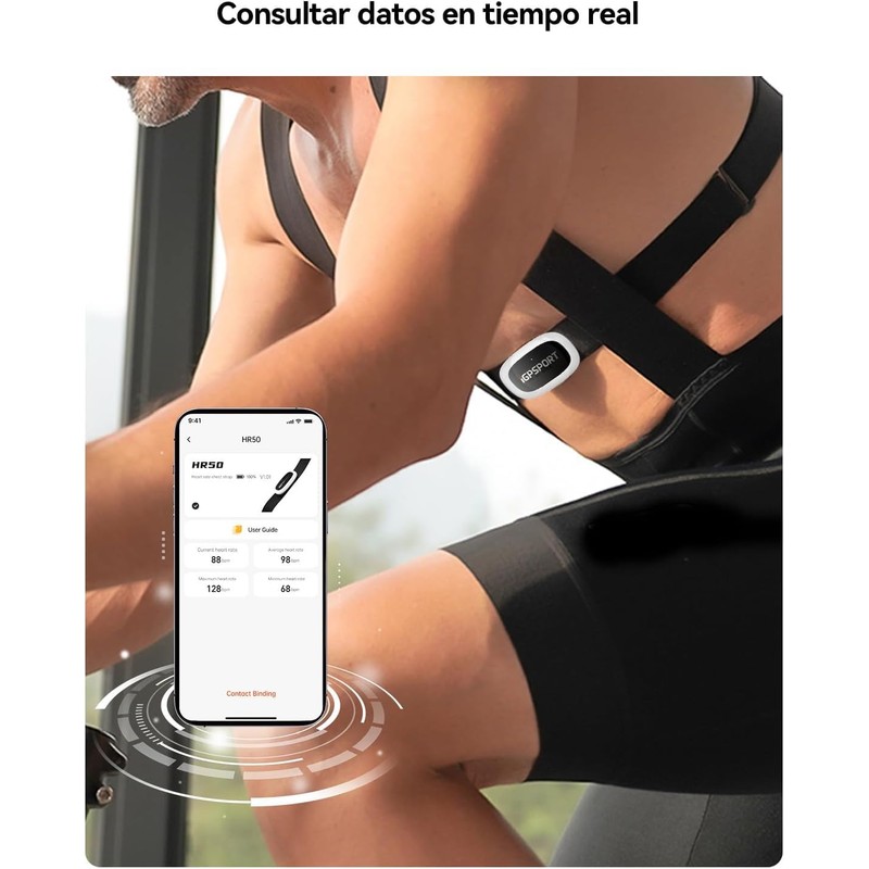 iGPSPORT HRM Bluetooth & ANT+ for Fitness Training Running Cycling