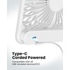Koonie USB Desk Fan, Strong Wind Ultra Quiet Small Personal