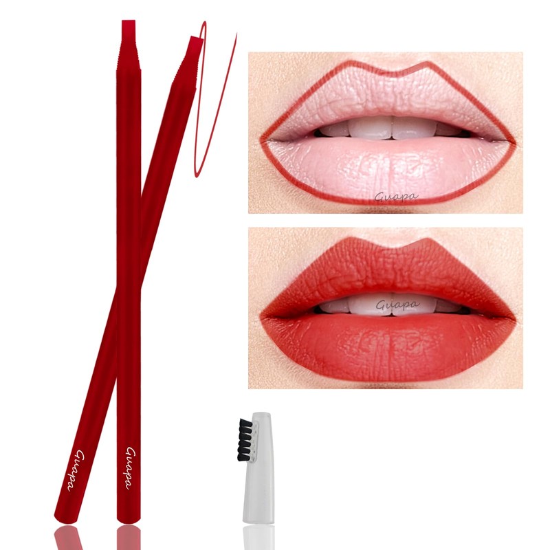 Pack of 6 Colourful Peel-Off Eyebrow Pencil with Brush Tattoo