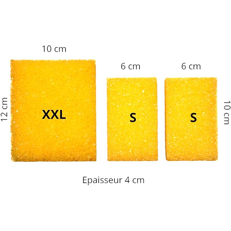 Silver Stone Clay White Stone Multi-Purpose Cleaning Sponge 2 Large