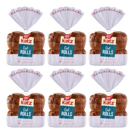 Katz Gluten Free Oat Rolls | Dairy Free, Nut Free, Soy Free, Gluten Free | Kosher (6 Packs of 4 Rolls, 9 Ounce Each)