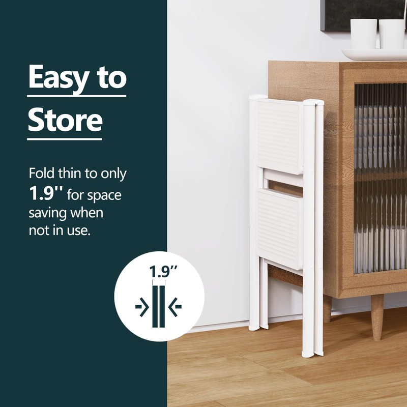 WOA WOA Step Ladder for Home, Foldable Step Stool for