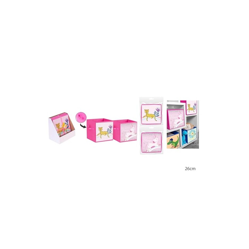 RSW DE-CLUTTER GIRLS STORAGE CUBE 26 X 26 X 26