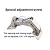 Qrity 2 PCS 130-175 Degree Adjustable Cabinet Hinges, Easy Installation,