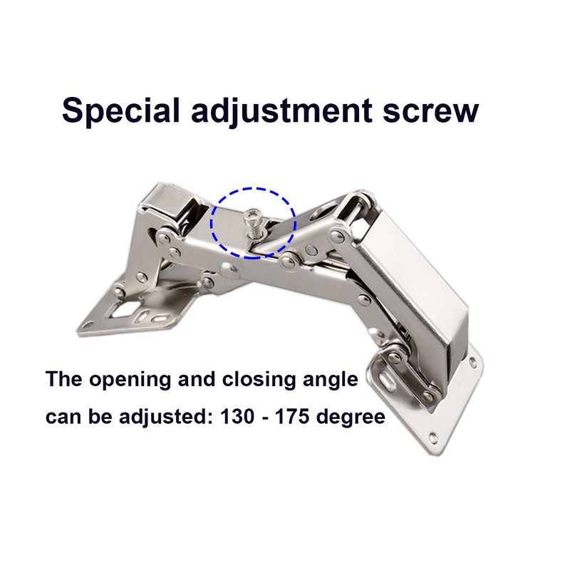 Qrity 2 PCS 130-175 Degree Adjustable Cabinet Hinges, Easy Installation,