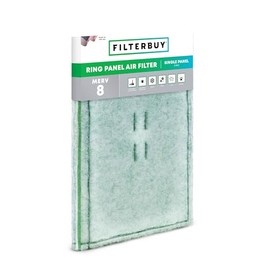 Filterbuy 14x25 Ring Panel Air Filter, 3-Ply MERV 8 HVAC AC Furnace Filters Replacement (1-Pack)