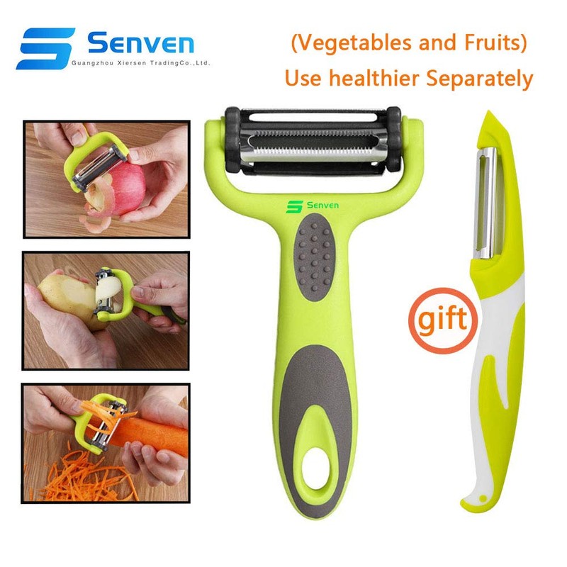 Senven 3-in-1 Peeler - Multi-Function Speed Y Peeler and Shredder.