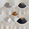 Unisex Turtleneck Neck Warmer for Cold Protection Knit White