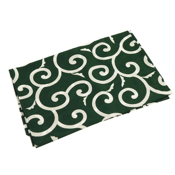 Kimonoya Sarasa Furoshiki Traditional Pattern, Arabesque Furoshiki (Green, 24 Width Width), green