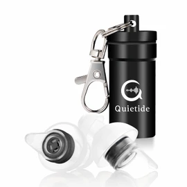 Sleep Earplugs Quietide Sleeping Earplugs Sound Insulation 31dB Sleep Airplane Work Study Reusable with Carrying Case Japanese Instructions Q4 Black