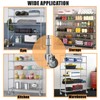 RILIDRI 3-Inch Caster for Wire Shelving Racks, Heavy Duty Scaffolding