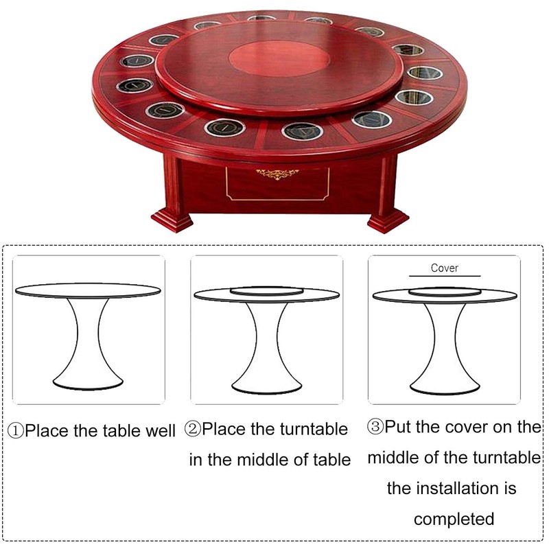 CBTONE 12 Inch Aluminum Lazy Susan Bearing Turntable Bearings 300mm