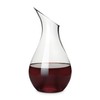 True Centerpiece Tabletop Clear Glass Decanter, Modern Carafe for Red