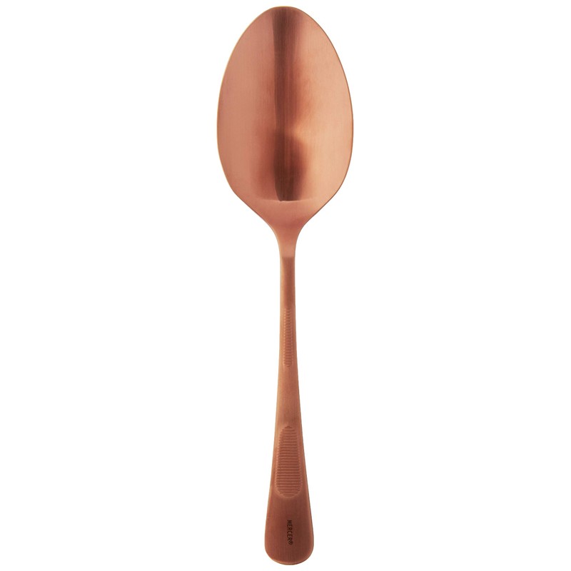 Mercer Culinary Plating Spoon Solid Bowl, Stainless Steel, Rose Gold,