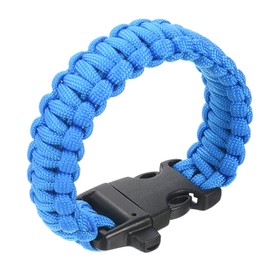 YOKIVE Paracord Survival Bracelet, Hiking Bracelets Rope Braided with Buckle, Keep Safe, Great for Party,Camp,Climb,Outdoor (Blue, 9.8-Inch)
