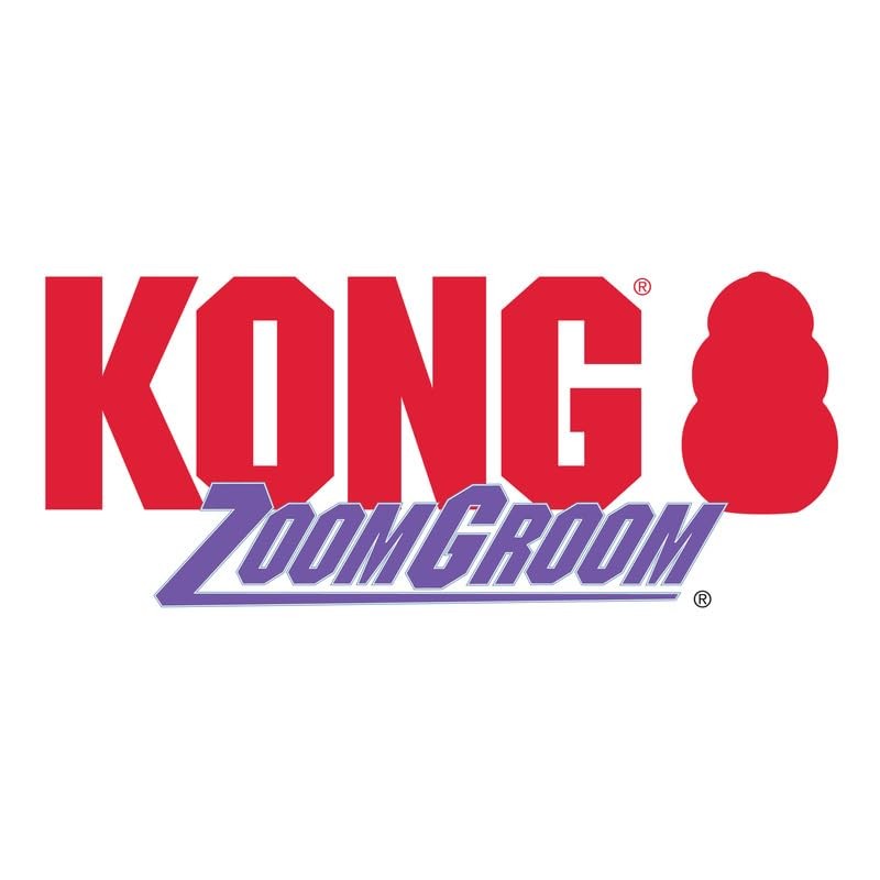 KONG - Zoom Groom Dog Brush, Groom and Massage While