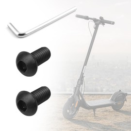 YIBEICO 2Pcs Base Mounting Screws for Segway Ninebot ES1 ES2 ES4, Carbon Steel Front Screw Bolts, Scooter Replace Parts Replacement for Segway Ninebot