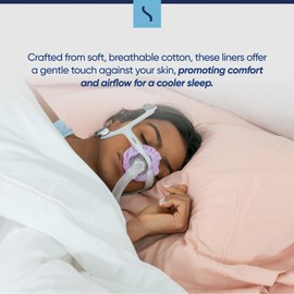 Snugell Universal CPAP Nasal Mask Liners (4-Pack) – Purple - Ultra-Soft Fabric for Major CPAP Nasal Mask Compatibility – Reusable & Washable Cushion Covers for 6-Month Supply – Reduces Skin Irritation