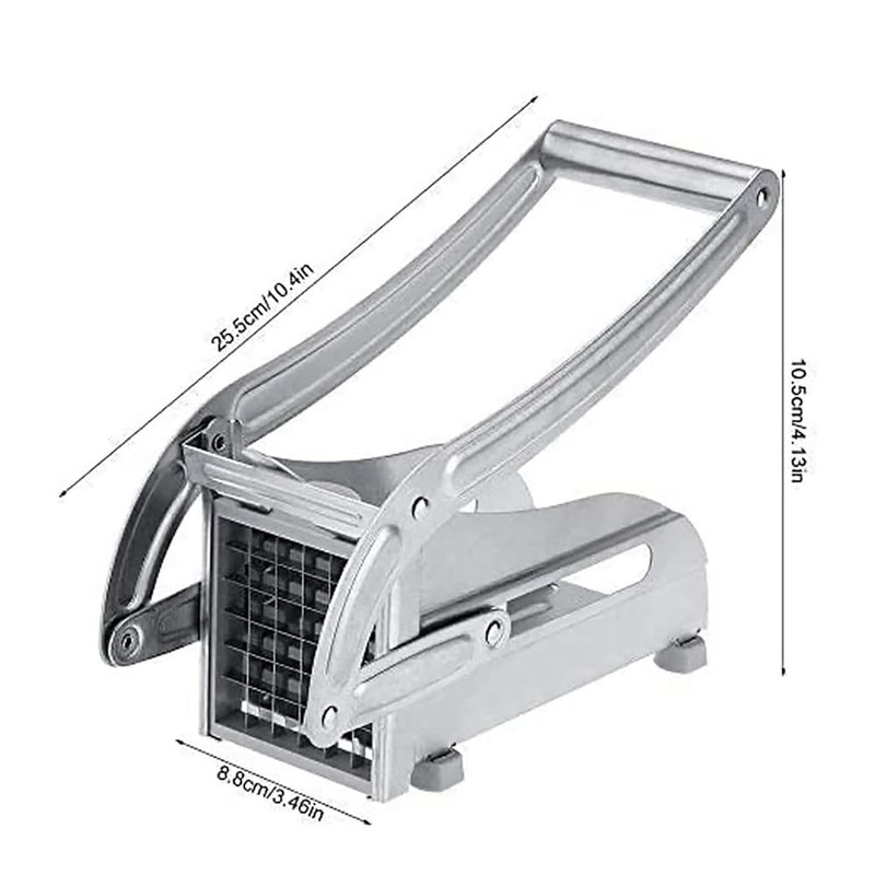 Potato Chipper,Vegetable Veggie Machine,French Fry Cutter,Manual Potato Strip Cutter,Stainless Steel