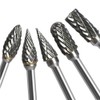 Double Cut Carbide Rotary Burr Set - 10 Pcs 1/8"