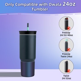 BKBY Chameleon Gradient Matte Luster Silicone Boot, Compatible with Owala 24oz/40oz Travel Tumbler, Anti-Slip Glitter Protective Sleeve Bottom Protector Rubber for Owala Tumbler