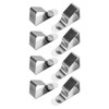 iplusmile 8pcs Stainless Steel Trapezoidal Tablecloth Holders One Design for