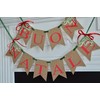 Buon Natale Banner - Red Green Gold Italian Christmas Banner,