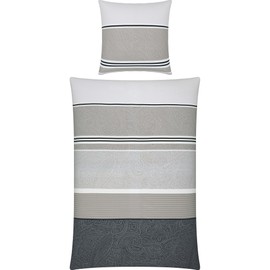 Erwin Müller Bed Linen Winter Jersey Grey Size 1x 135x200 cm + 1x 80x80 cm