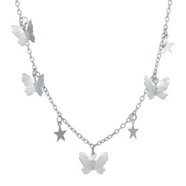 Butterfly Necklaces for Women Gold Butterfly Pendant Necklace Star Necklaces Fashion Gold Jewelry for Girls