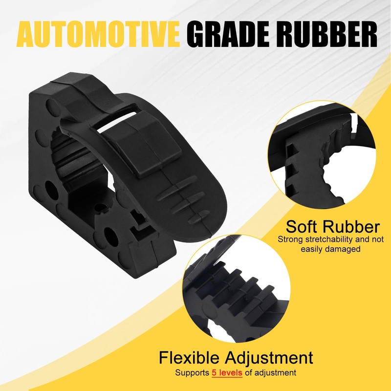 GLOBLED Quick Release Rubber Clamp Fits 1-1/10''-1-3/10'' Diameter Or Round