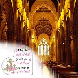 Christian Gifts for Women Acrylic Heart Keepsake with Inspirational Message Easter or Baptism for Christian Women Religious Faith and Gratitude/Unique Keepsake for Friends or Family