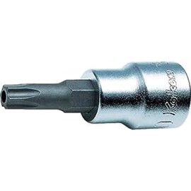 Koken 3/8 (9.5 mm) SQ. Anti-bulging Torx Bit Socket, Total Length: 2.0 inches (50 mm), T20H, 3025.50-T20H
