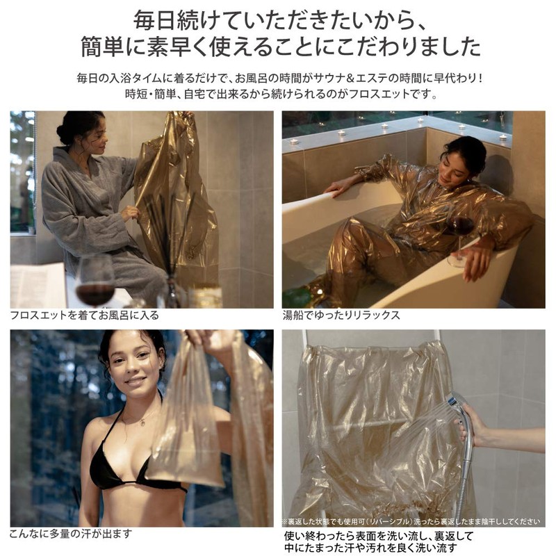 New Floss Net, Wear in the Bath, Sweat Diet, Sauna