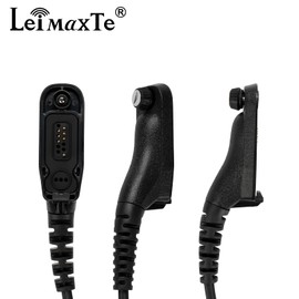 LEIMAXTE APX 6000/4000/8000 XPR 7550/7550e XPR 6350/6550/7350e/7580e Earpiece Headset for Motorola Radio with Acoustic Tube and PTT Mic (2 PCS)