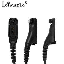 LEIMAXTE APX 6000/4000/8000 XPR 7550/7550e XPR 6350/6550/7350e/7580e Earpiece Headset for Motorola Radio with Acoustic Tube and PTT Mic (2 PCS)