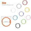 Pack of 100 Metal Binder Rings 30mm for Binder Key